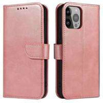 Magnet Case Cover pro Xiaomi Redmi Note 12 5G / Poco X5 5G Cover Flip Wallet Stand Pink