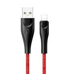 USAMS Kabel opletení U41 Lightning/USB Fast Charge 1m červená/červená SJ391USB02 (US-SJ391)