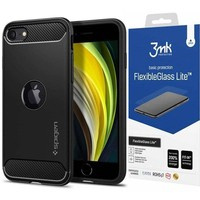 SPIGEN Rugged Armor Iphone SE 2020 Black Black Case