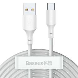 Baseus 2x USB kabel - USB Type C rychlé nabíjení Power Delivery Quick Charge 40 W 5 A 1,5 m bílý (TZCATZJ-02)