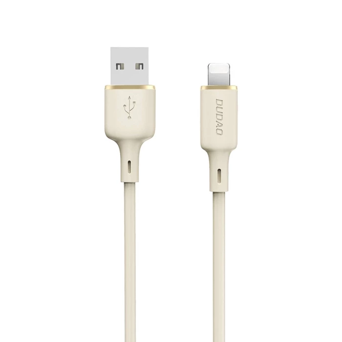 Dudao L7SL USB-A - Lightning 5A kabel 1m - béžový