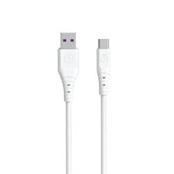 Dudao kabel kabel USB - USB typ C 6A 1 m bílý (TGL3T)