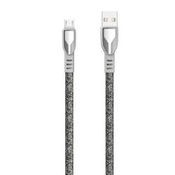 Dudao kabel opletené USB - micro USB 5 A 1 m šedá (L3PROM šedá)