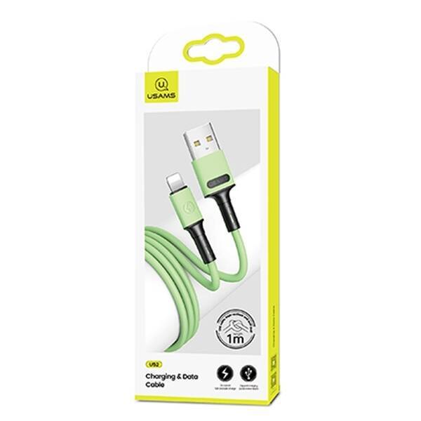 Kabel USAMS Lightning Fast Charge 1m zelená