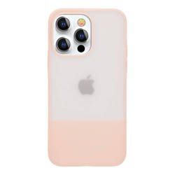 Kingxbar Plain Series case cover for iPhone 13 silicone cover pink