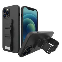 Lano case gel pouzdro s řetízkem na šňůrku kabelka iPhone 8 Plus / iPhone 7 Plus černá