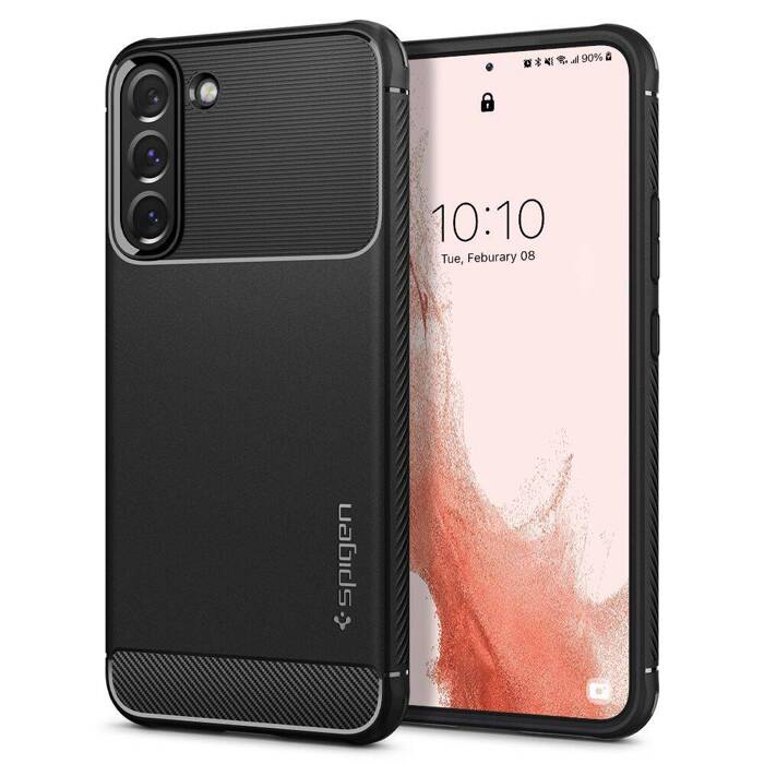 MATTE černé Case Pouzdro SPIGEN S22 Rugged Armor