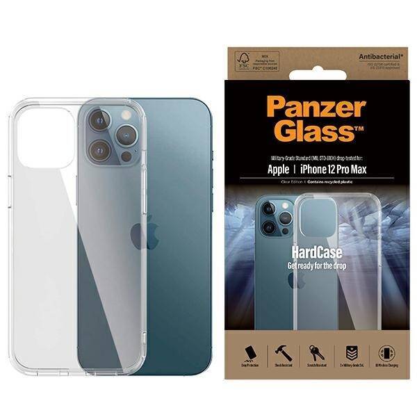 Obal PanzerGlass ClearCase iPhone 12 Pro Max Antibakteriální Vojenská kvalita čirá 0425 Case