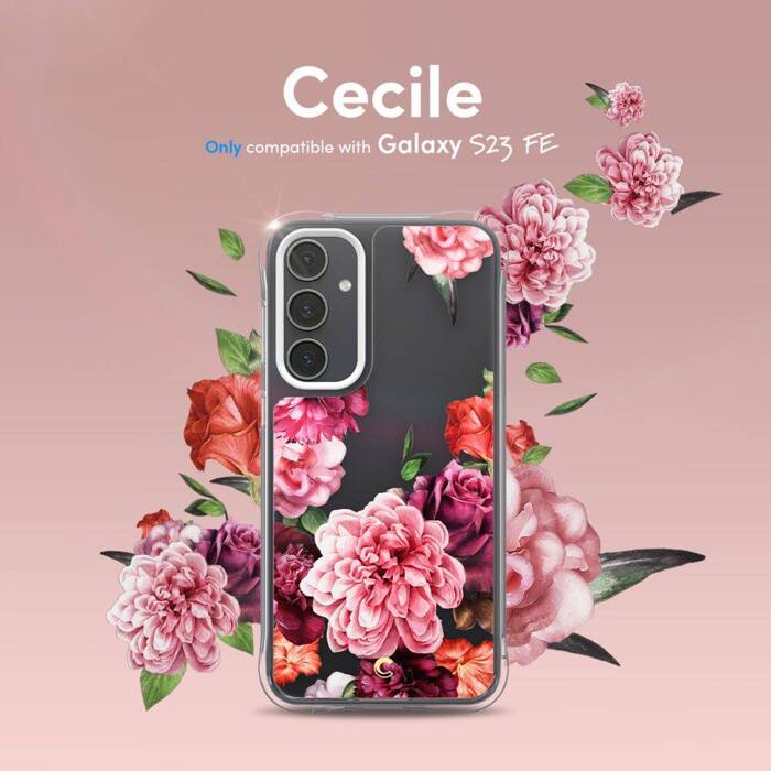 Obal Spigen Cyrill Cecile Galaxy S23 FE Rose Floral Case