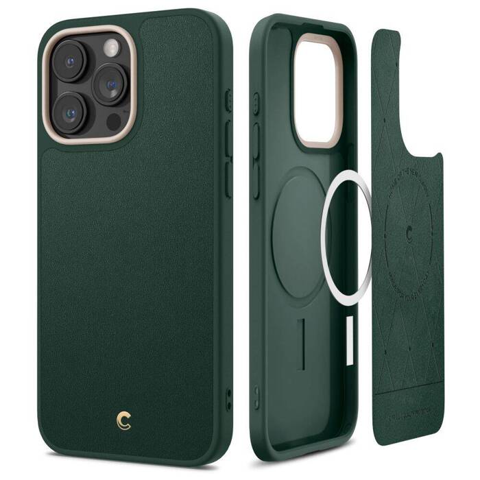 Obal Spigen Cyrill Kajuk Mag MagSafe iPhone 15 Pro Max Forest Green Case