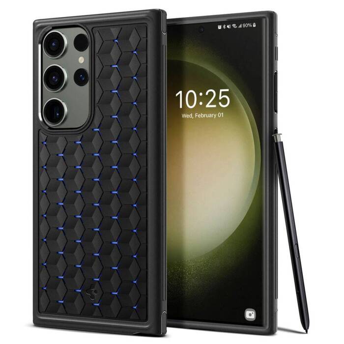 Obal Spigen Kryo Armor Galaxy S23 Ultra MATTE Černá