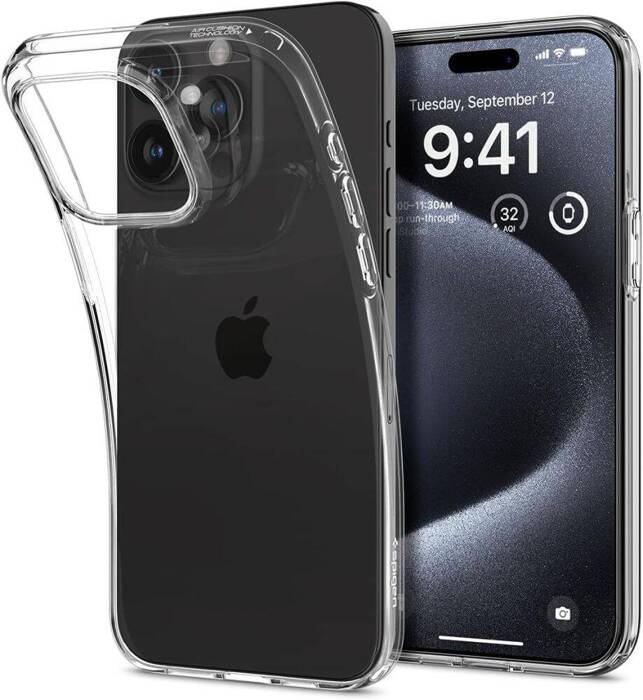 Obal Spigen Liquid Crystal iPhone 15 Pro Crystal Clear