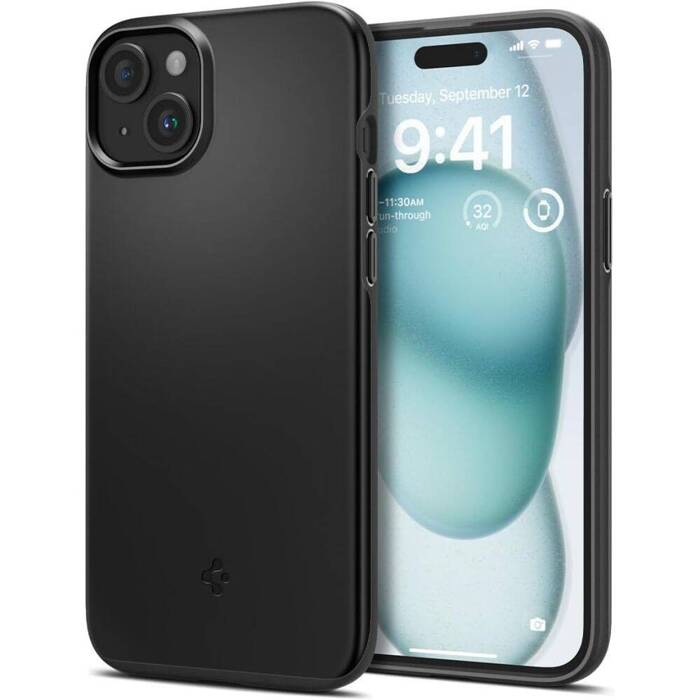 Obal Spigen Thin Fit iPhone 15 Černá Case