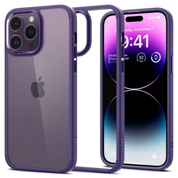 Obal Spigen Ultra Hybrid iPhone 14 Pro Max Deep Purplecase