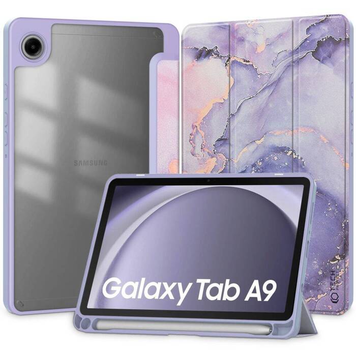 Obal Tech-protect Sc Pen Hybrid Samsung Galaxy Tab A9 8.7 X110 / X115 Violet Marble Case