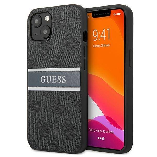 Pevné Pouzdro GUESS Apple iPhone 13 4G Stripe Grey