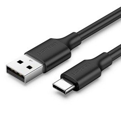 Poniklovaný kabel USB-C UGREEN 0,25 m černý