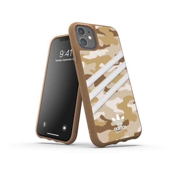 Pouzdro ADIDAS ORIGINALS Apple iPhone 11 Pro Moulded Case CAMO WOMAN Brown Case