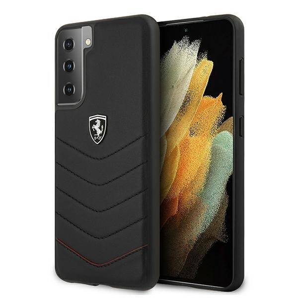 Pouzdro FERRARI Samsung Galaxy S21 Plus G996 Off Track Quilted FEHQUHCS21MBK Black Hardcase