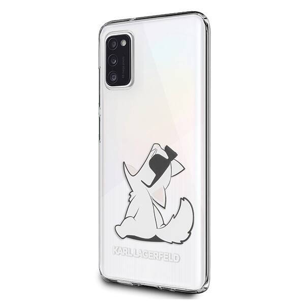 Pouzdro KARL LAGERFELD Samsung Galaxy A41 Choupette Fun Clear Case