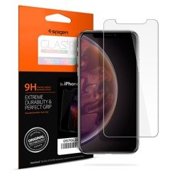 Pouzdro SPIGEN Ultra Hybrid Apple iPhone X Xs Clear + Glass SPIGEN Pouzdro