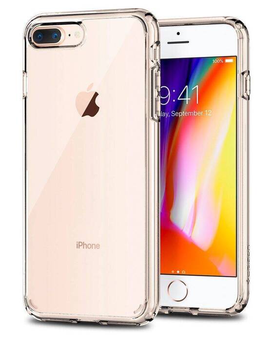 Pouzdro SPIGEN Ultra Hybrid iPhone 7 Plus 8 Plus průhledné průhledné pouzdro 