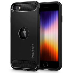 Pouzdro SPIGEN iPhone SE 2020 Rugged Armor Black Black Case