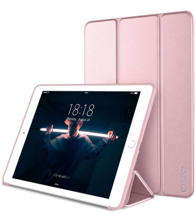 Pouzdro TECH-PROTECT Smartcase pro Ipad 9.7 2017/2018 Rose Gold Pink Case 