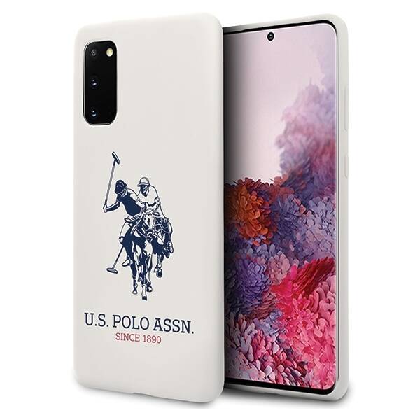 Pouzdro US POLO Samsung Galaxy S20 Silicone Collection White Case