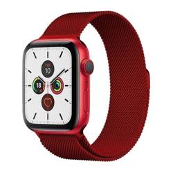 Řemínek Magnetic Strap 2 Apple Watch 1/2/3/4/5/6/SE 42/44 červená