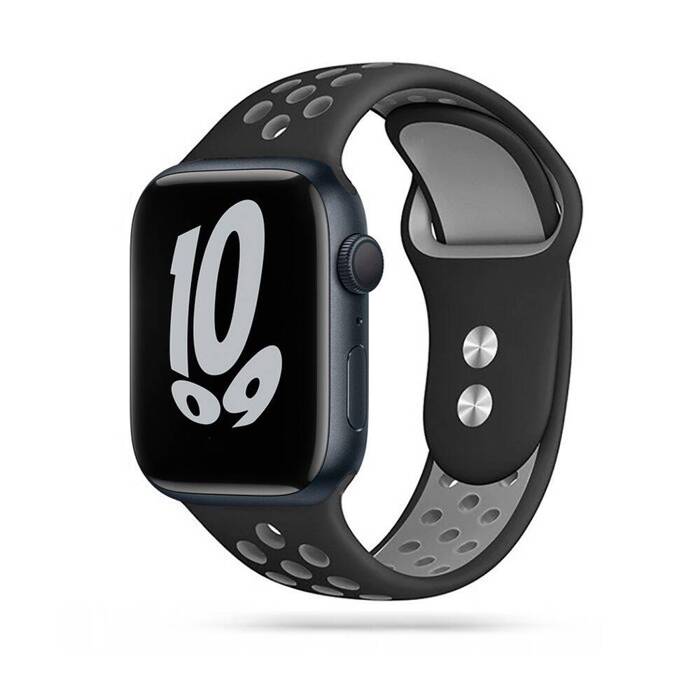 Řemínek TECH-PROTECT Softband Apple Hodinky 1/2/3/4/5/6 (42/44MM) černá/šedá Černá