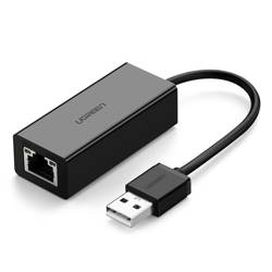 Síťový adaptér UGREEN CR110 USB na RJ45, černý