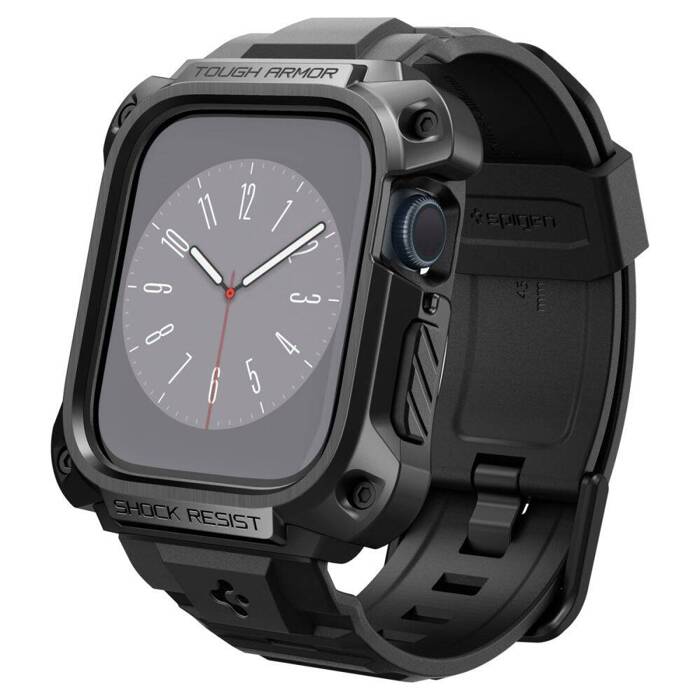 Spigen Tough Armor "pro" Apple Watch 7 / 8 (45 mm) Kovová černá