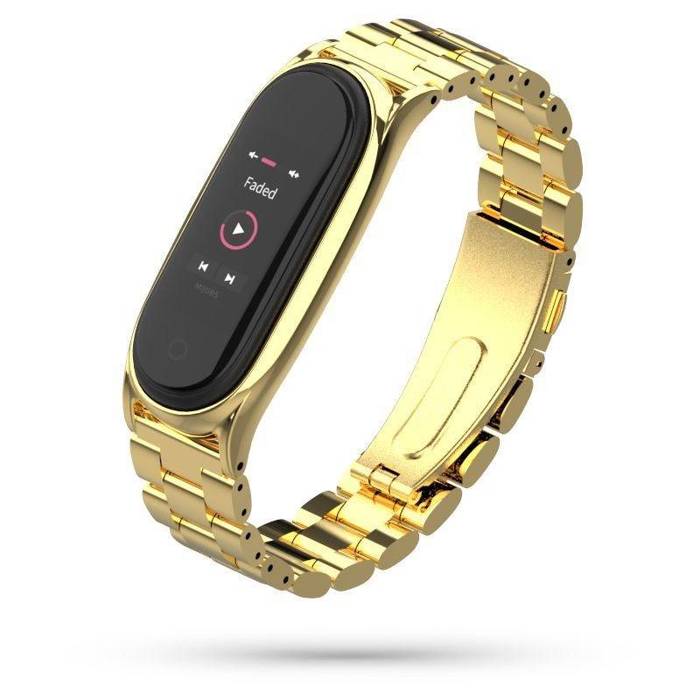 TECH-PROTECT Nerezový náramek Xiaomi Mi Band 5 Gold