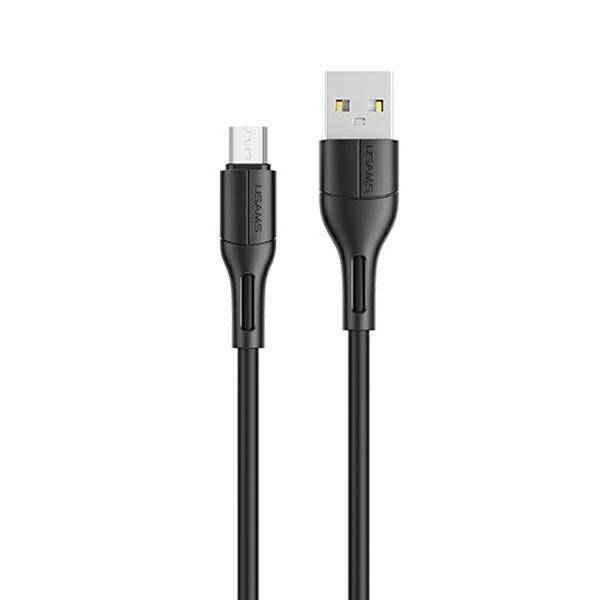 USAMS Kabel U68 microUSB 2A Fast Charge 1m černá / černá SJ502USB01 (US-SJ502)