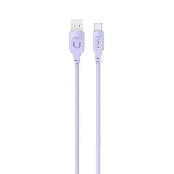 USAMS Kabel USB-C PD Fast Charging 1,2 m 6A Lithe Series fialová/fialová SJ568USB03 (US-SJ568)