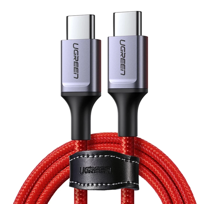 Ugreen US294 USB-C 2.0 / USB-C 2.0 3A kabel - červený