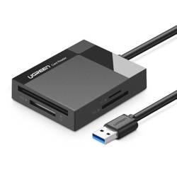 Ugreen USB 3.0 SD / micro SD / CF / MS čtečka paměťových karet černá (30231)