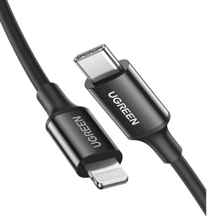 Ugreen kabel USB typu C - Lightning MFI 1m 3A 18W bílý (10493)