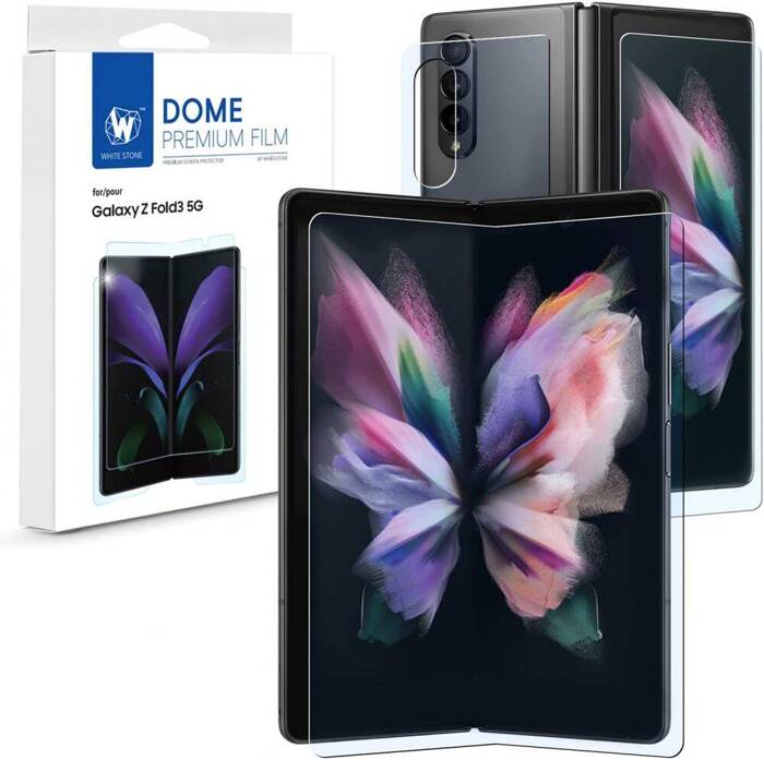 WHITESTONE Ochranná Folie fólie Samsung Galaxy Z Fold 3 Premium Fold