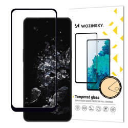 Wozinsky Full Glue Tempered Glass tempered Glass OnePlus 10T / OnePlus Ace Pro 9H celoplošně obrazovka s černým rámečkem