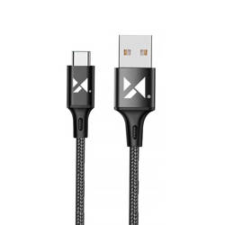 Wozinsky USB kabel - USB Typ C 2,4A 1m černý (WUC-C1B)