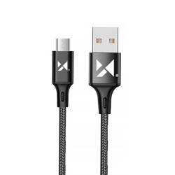 Wozinsky kabel USB kabel - microUSB 2.4A 1m černý (WUC-M1B)