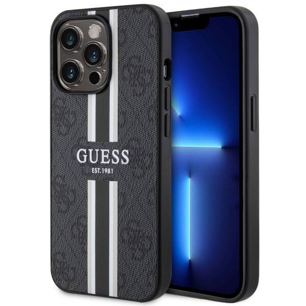 Funda GUESS Apple iPhone 13 Book 4G Stripe Brown Case - ✓