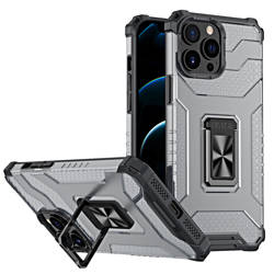 Crystal Ring Case Kickstand Tough Rugged Cover for iPhone 12 Pro