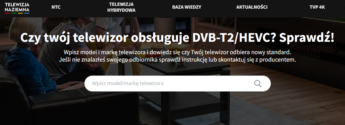 czy twój telewizor obsluguje dvb-t2 hevc