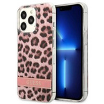Hülle GUESS Apple iPhone 13 Pro Max Leopard Rosa Hartcase
