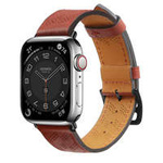 Armband Leder Lederarmband für Apple Watch Ultra, SE, 8, 7, 6, 5, 4, 3, 2, 1 (49, 45, 44, 42 mm) Bandarmband rot