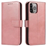Magnethülle für Samsung S24 Ultra mit Klappe und Geldbörse – rosa