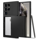 Hülle Spigen Slim Armor Cs Samsung Galaxy S24 Ultra Schwarz Case